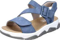 Rieker Damen Sandale sportlich Plateau Schnalle Klettverschluss 69071, Größe:42 EU, Farbe:Blau