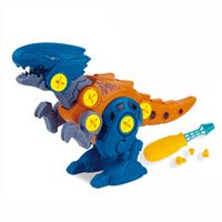 3er Dinosaurier Montage Spielzeug mit Schraubendreher Kinder DIY STEM Spielzeug 