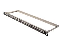 DIGITUS 19" Modular Patch Panel Kat.6A 24 Port schwarz