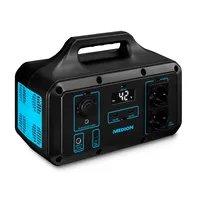 MEDION Power Station S69700 (MD46700), Premium LifePo4 Akkupack, 5 Ausgänge zum Laden, 768 Wh Kapazität, LC-Display, Solarpanel Ladeanschluss