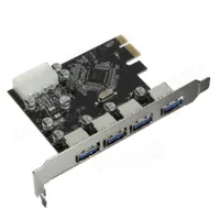 Karta adaptera PCIex dla 4 portów USB3.0 A (nakrętka), HOPE R