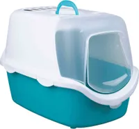 Kôš pre mačky Trixie Vico Easy Clean - tyrkysová/biela