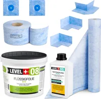 Hydroizolačná súprava Tekutá fólia 7kg Tesniaca páska 5mb Základný náter 1L Rohož 2m² - LEVEL+ SET40