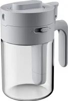 Gewürzglas aus Glas mit Löffel, Verschlussdesign, hitzebeständiger Gewürzbehälter für die Küche, 2-in-1-Vorratsglas mit Löffel für Salz, Zucker, Gewürze