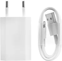 Sieťová nabíjačka A1400 + nabíjací kábel MD818 pre iPhone/iPad - biela