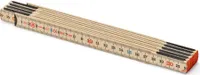 Zollstock Metrie Slimboy 10 - 2m natur Glasbirke