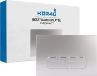 kör4u Betätigungsplatte passend zu Geberit Sigma UP320 & Delta UP100, Drücker abgerundet, chrom matt