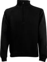 Fruit Of The Loom Sweatshirt / Pullover mit Reißverschluss BC1370 (L) (schwarz)