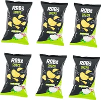 ROB'S CHIPS Originals Kartoffelchips WIE SIE SEIN SOLLTEN 6x 120g Sour Cream