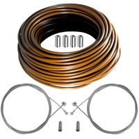 Fahrrad bremszug set bremszughülle bowdenzug fahrradbremszug bremskabel braun