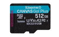 Kingston Canvas Go! Plus - Flash-Speicherkarte - 512 GB - microSDXC UHS-I