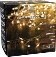 Lichterkette 100 Warm LED Cluster - 100cm / Timer
