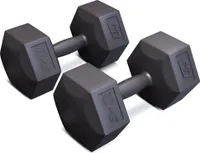 Hop-sport Fitness činky | Sada šesťhranných fitness činiek | Sada činiek 2x10kg