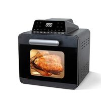 3-In-1 Heißluftfritteuse 14L Airfryer Mini Backofen Fritteuse mit Touch-LCD-Anzeige