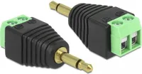 DELOCK Adapter Terminalblock 2Pin -> 3,5mm Klinke Stecker