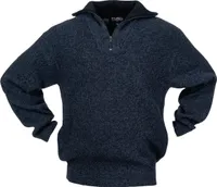 Pullover Gr.XXL schwarz/blau-meliert