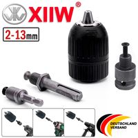 XIIW® 2-13mm Bohrfutter Schnellspann HEX/SDS Plus/Schlagschrauber Adapter Bohrmaschine