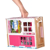 Mattel GXC00 - Barbie - Etagen-Ferienhaus mit Einrichtung und Puppe