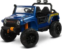 TOYZ, Kinder Elektroauto, 4x12V Motoren 45 W, mit Fernbedienung, LED, Ringo Blau