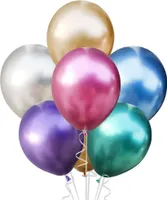 Oblique Unique Luftballon Set 7 Stk. Geburtstag Party Hochzeit JGA Ballons Metallic bunt