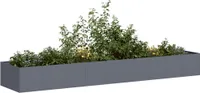 vidaXL Kvetináč antracit 360x80x40 cm oceľ