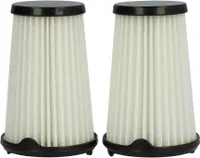 vhbw 2x Faltenfilter kompatibel mit AEG CX7-2-35WR, CX7-2-45B360, CX7-2-45AN, CX7-2-45BM, CX7-2-45I360 Staubsauger - Patronenfilter, Schwarz Weiß
