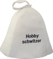 Saunahut mit Stickerei Hobby-schwitzer aus Filz (Filzkappe, Saunamütze)