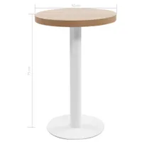vidaXL Stolik bistro jasnobrązowy 50 cm MDF