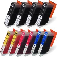 10x Tinte kompatibel HP364XL Patronen Marke DC HP-364 XL HP 364XL mit Chip für  HP Deskjet, Officejet und Photosmart e-All-in-One Drucker