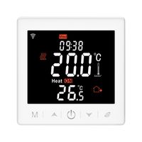 WIFI elektrische Fussbodenheizung 16A Thermostat mit Anwendung und Sprachsteuerung 3,5-Zoll-LCD-Display Intelligenter programmierbarer Thermostat Kindersicherung Wettervorhersage