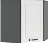 Vicco Eckhängeschrank R-Line, 57 cm, Weiß Landhaus/Anthrazit