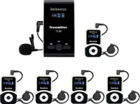 Retekess T130-T131 Wireless Tourguide System, Tragbares Drahtloses Erklärungssystem, Kabelloses Mikrofon, 99 Kanäle, 60 Meter
