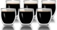 Klasique Doppelwandige Gläser 100 ml,6er Set