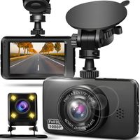 Dashcam Auto mit Sony IMX323 Sensor Rückfahrkamera KFZ Kamera Dash Cam Autokamera Video Recorder DVR 4" Zoll LCD Mini Loop Full HD 1080p 170° Retoo