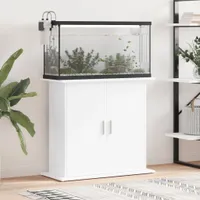 vidaXL Akvarijní stojan bílý 81x36x73 cm Dřevěný materiál