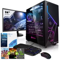 Megaport Komplett 24" Set Gaming PC Striker AMD Ryzen 7 5700X - RTX3060 12GB - 16GB RAM - 1TB M.2 SSD - Windows 11 - 45-DE