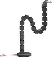 Uchwyt na kable Zaciski do kabli Biurkowy organizer kabli do użytku domowego Spacetronik SPK-188B 82 cm czarny