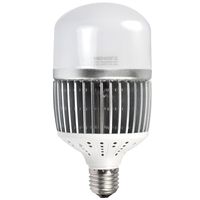 E40 50W LED Glühlampe Energiesparlampe Beleuchtung 6500 LM Industrie Licht Super hell Silbernes Gehäuse