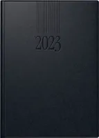 rido idé Buchkalender "ROMA 1 Balacron" 142 x 200 mm 2023 schwarz