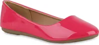 VAN HILL Damen Klassische Ballerinas Slippers Abend-Schuhe 840128, Farbe: Fuchsia, Größe: 41