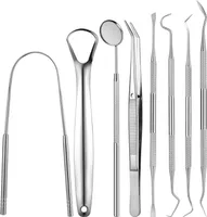 8 Stücke Zahnsteinentferner, Zahnpflegesets, Aus Edelstahl Zahnarztbesteck, Zahnreinigungsset Zahnstein, Zahnpflege Set Für Zahnstein Und Zahnbelag