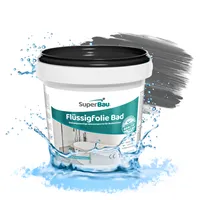SuperBau Flüssigfolie 1 kg BAD & DUSCHE Abdichten Badezimmer Fliesen Abdichtfolie Duschabdichtung