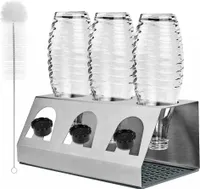 3ks Držiak na odkvapkávanie z nehrdzavejúcej ocele pre SodaStream Crystall Bottle Holder Mat Breasts