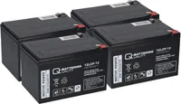 Akku kompatibel Roller E-Scooter Evoking 48V 4x 12LCP-12 12V-13Ah AGM Blei QB