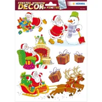 HERMA Weihnachts-Fensterbild "Fröhlicher Weihnachtsmann"