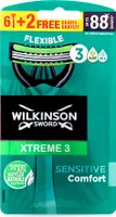 Jednorázový holicí strojek Wilkinson Xtreme 3 Sensitive Comfort, balení po 8 kusech