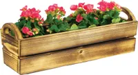Blumenkasten Statek aus Holz 56 x 22 x 21 cm geflammt