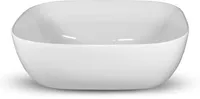 Looox Keramik Rechteck Waschbecken 49x40 cm Weiß