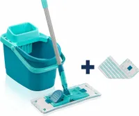 Leifheit Powerclean M mit Wischtuchpresse und 2x Mikrofaser Wischbezüge 55516