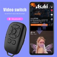 Bluetooth Fernbedienung, Kamera Auslöser mit Drahtlose Bluetooth Technologie, Kompatibel mit iPhone/Samsung/Huawei/BLU/Motorola (iOS und Android), wiederaufladbar